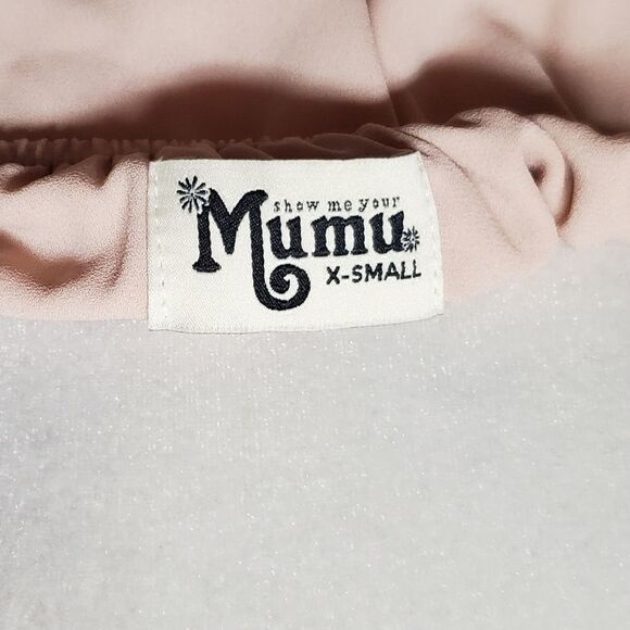 SHOW Me Your Mumu Heather Halter Dusty Blush Pink Halter Formal Maxi Dress XS - Picture 11 of 12